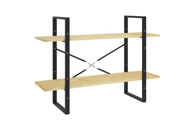 Bibliothèque à 2 niveaux 100x30x70 cm Bois de pin massif