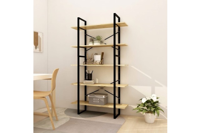 Bibliothèque à 5 niveaux 100x30x175 cm Bois de pin