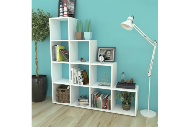 Bibliothèque/étagère 142 cm Blanc