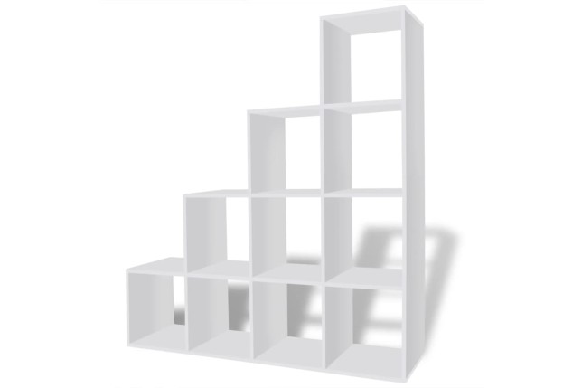 Bibliothèque/étagère 142 cm Blanc