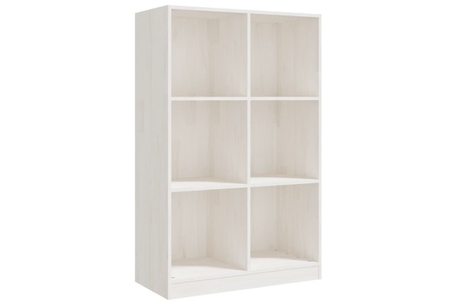 Bibliothèque Blanc 70x33x110 cm Bois de pin massif