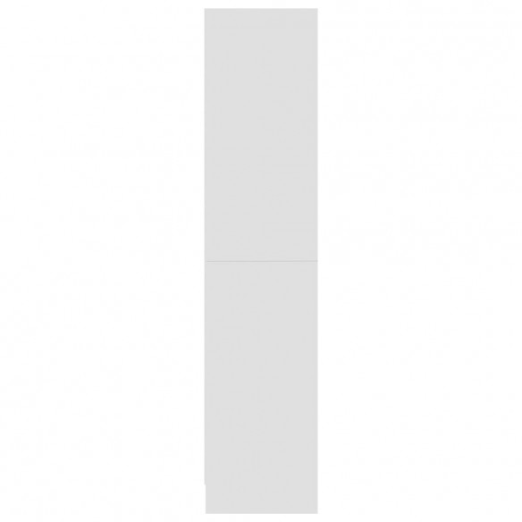 Bibliothèque 3 niveaux Blanc 60x24x109 cm 