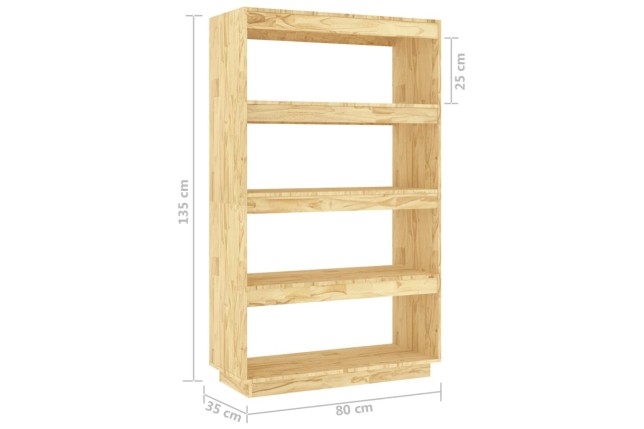 Bibliothèque/Séparateur de pièce 80x35x135cm bois de pin massif