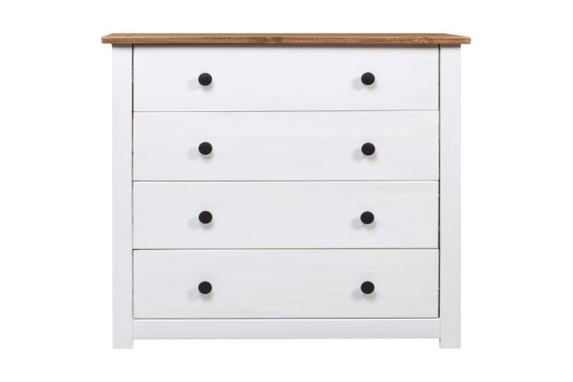 Armoire latérale Blanc 80x40x73 cm Pin Assortiment Panama