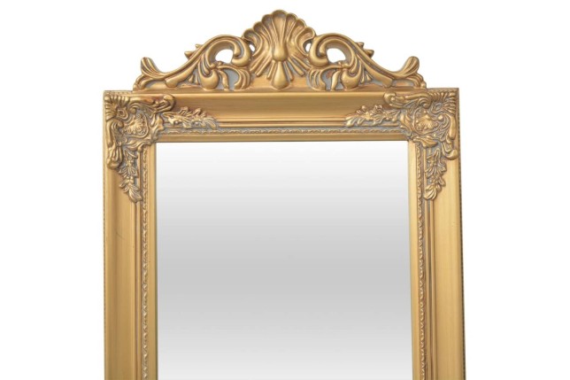 Miroir sur pied Style baroque 160x40 cm Doré
