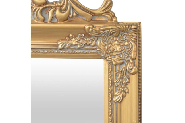 Miroir sur pied Style baroque 160x40 cm Doré