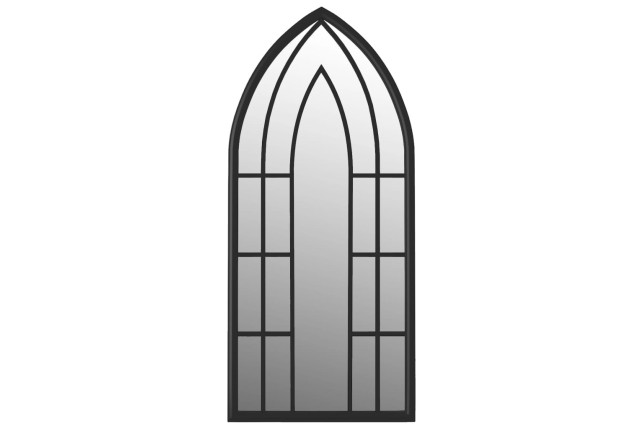 Miroir Noir 100x45 cm Fer pour utilisation à l'intérieur