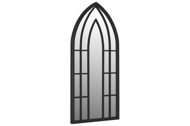 Miroir Noir 100x45 cm Fer pour utilisation à l'intérieur