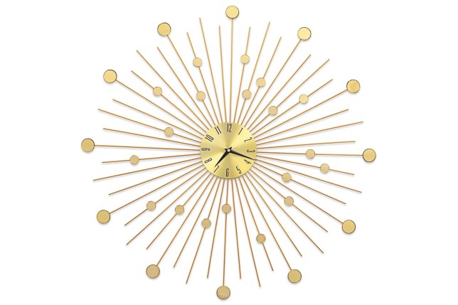 Horloge murale Métal 70 cm Doré