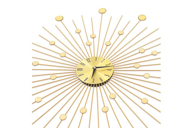 Horloge murale Métal 70 cm Doré