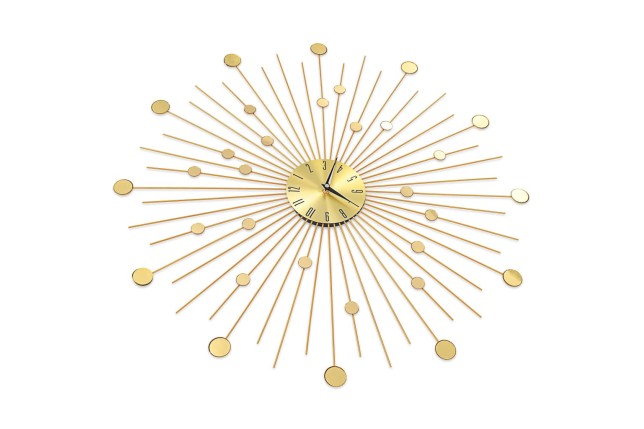 Horloge murale Métal 70 cm Doré