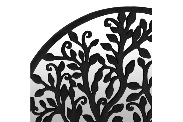 Miroir Noir 60x2,5 cm Fer pour utilisation à l'intérieur
