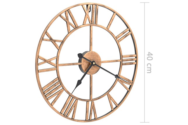 Horloge murale Métal 40 cm Doré