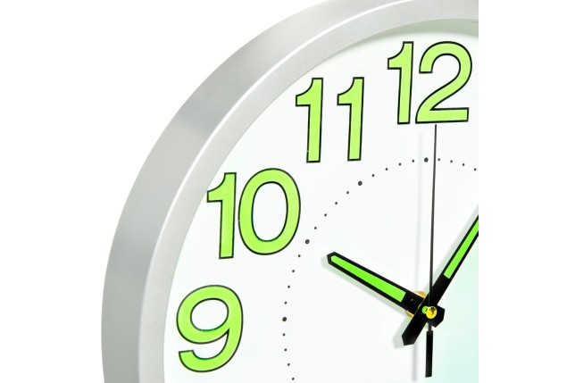 Horloge murale lumineuse Blanc 30 cm