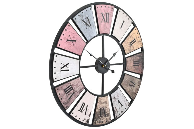 Horloge murale vintage avec mouvement à quartz 60 cm XXL