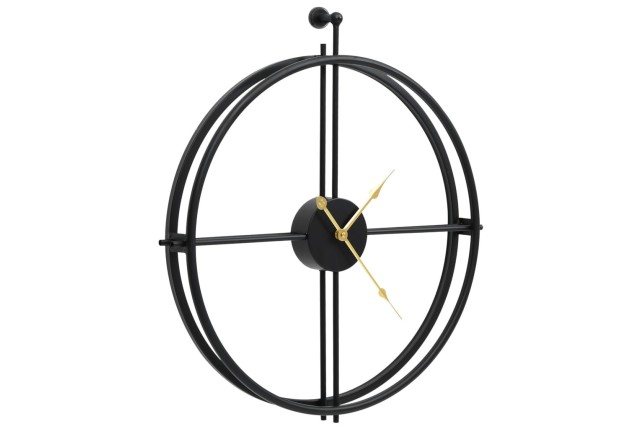 Horloge murale Noir 52 cm Fer