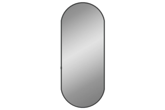 Miroir mural Noir 60x25 cm Ovale