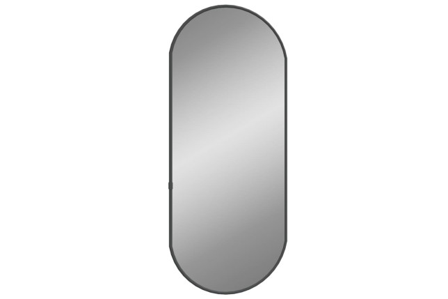 Miroir mural Noir 60x25 cm Ovale