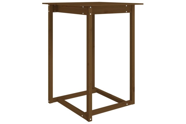 Table de bar Marron miel 80x80x110 cm Bois massif de pin