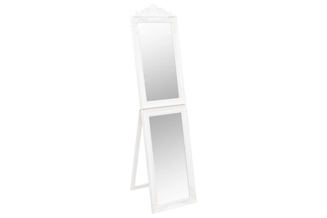 Miroir sur pied Blanc 40x160 cm
