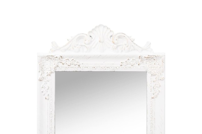 Miroir sur pied Blanc 40x160 cm