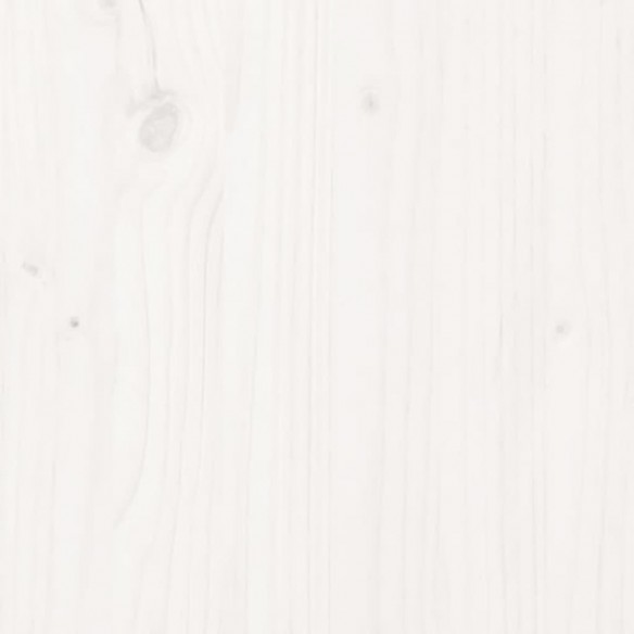 Table de bar blanc 100x50x110 cm bois massif de pin
