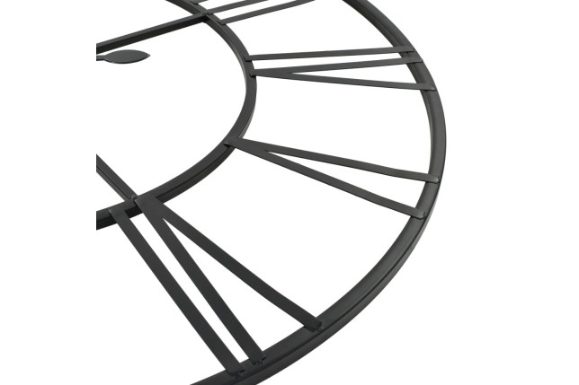 Horloge murale vintage avec mouvement à quartz Métal 80 cm XXL