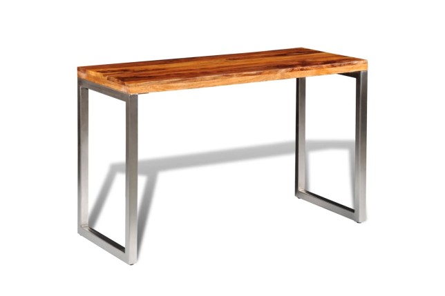 Table de salle à manger et pieds en acier Bois