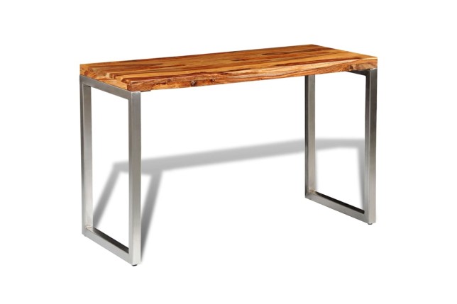 Table de salle à manger et pieds en acier Bois