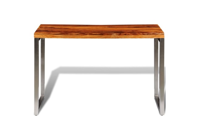 Table de salle à manger et pieds en acier Bois