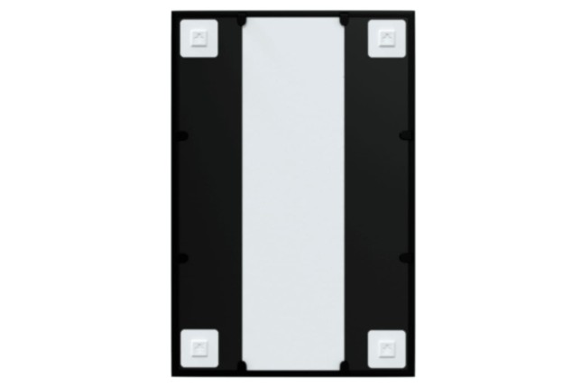 Miroir mural noir 60x40 cm métal