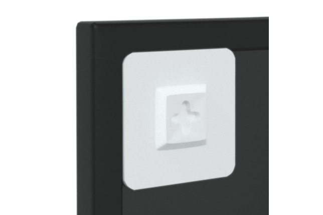 Miroir mural noir 60x40 cm métal