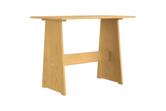 Table à manger avec banc Marron miel Bois de pin solide