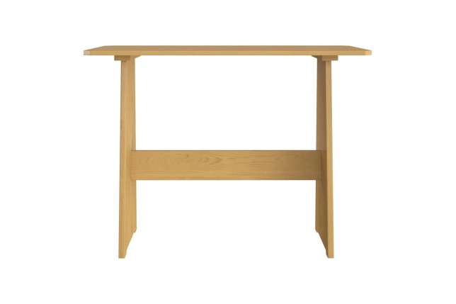 Table à manger avec banc Marron miel Bois de pin solide