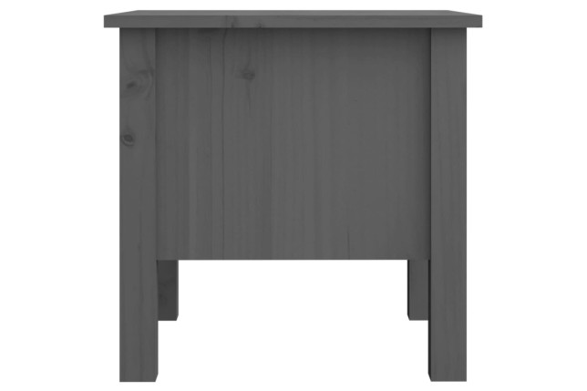 Table d'appoint Gris 40x40x39 cm Bois massif de pin