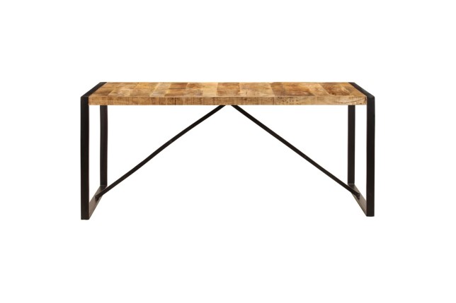 Table de salle à manger de style industriel en Bois de manguier massif 180 cm