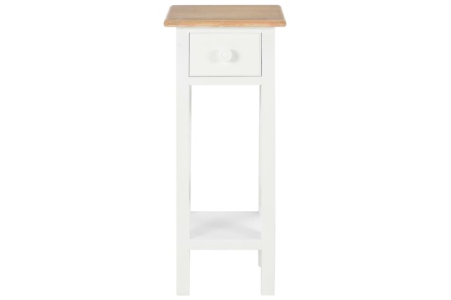 Table d'appoint Blanc 27 x 27 x 65,5 cm Bois