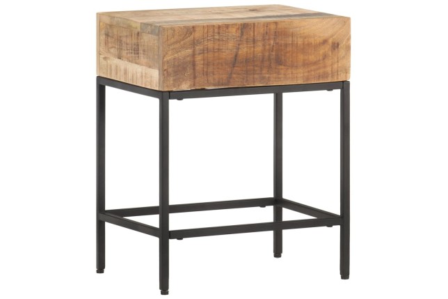 Table d'appoint 40x30x50 cm Bois massif de manguier brut