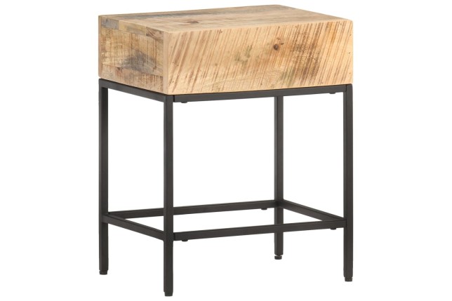 Table d'appoint 40x30x50 cm Bois massif de manguier brut