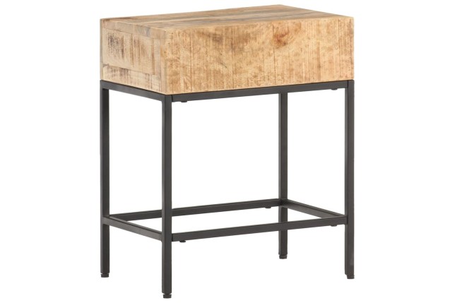 Table d'appoint 40x30x50 cm Bois massif de manguier brut