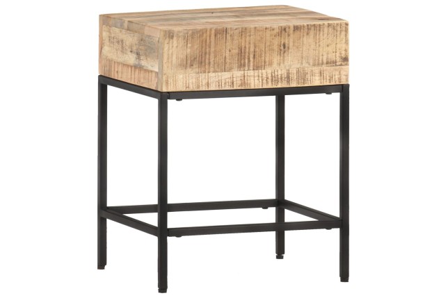 Table d'appoint 40x30x50 cm Bois massif de manguier brut