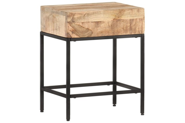 Table d'appoint 40x30x50 cm Bois massif de manguier brut