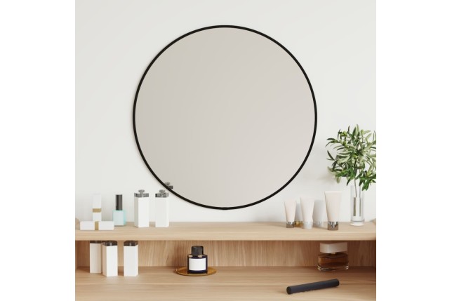 Miroir mural Noir Ø 50 cm Rond