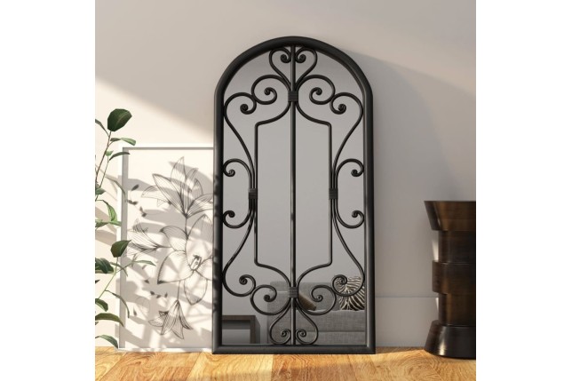 Miroir Noir 70x30 cm Fer pour utilisation à l'intérieur