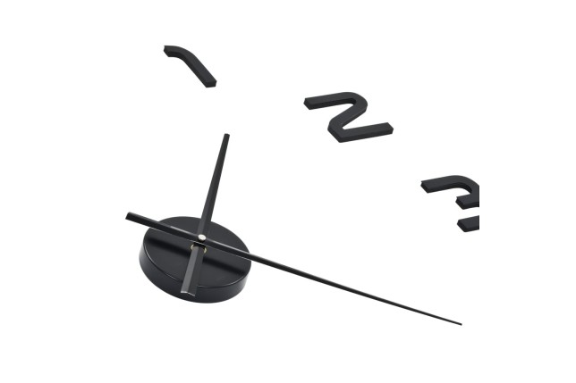 Horloge murale 3D Design moderne 100 cm XXL Noir