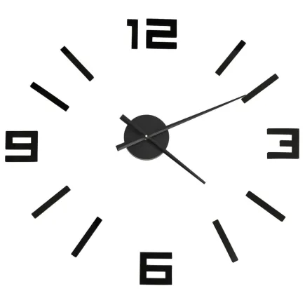 Horloge murale 3D Design moderne Noir 100 cm XXL 2