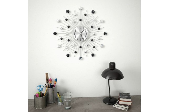 Horloge murale avec mouvement à quartz Design moderne 50 cm