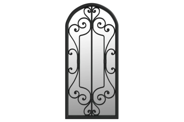 Miroir Noir 100x45 cm Fer pour utilisation à l'intérieur