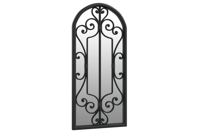 Miroir Noir 100x45 cm Fer pour utilisation à l'intérieur