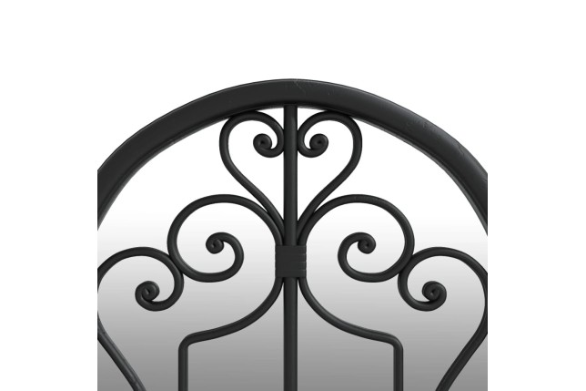 Miroir Noir 100x45 cm Fer pour utilisation à l'intérieur
